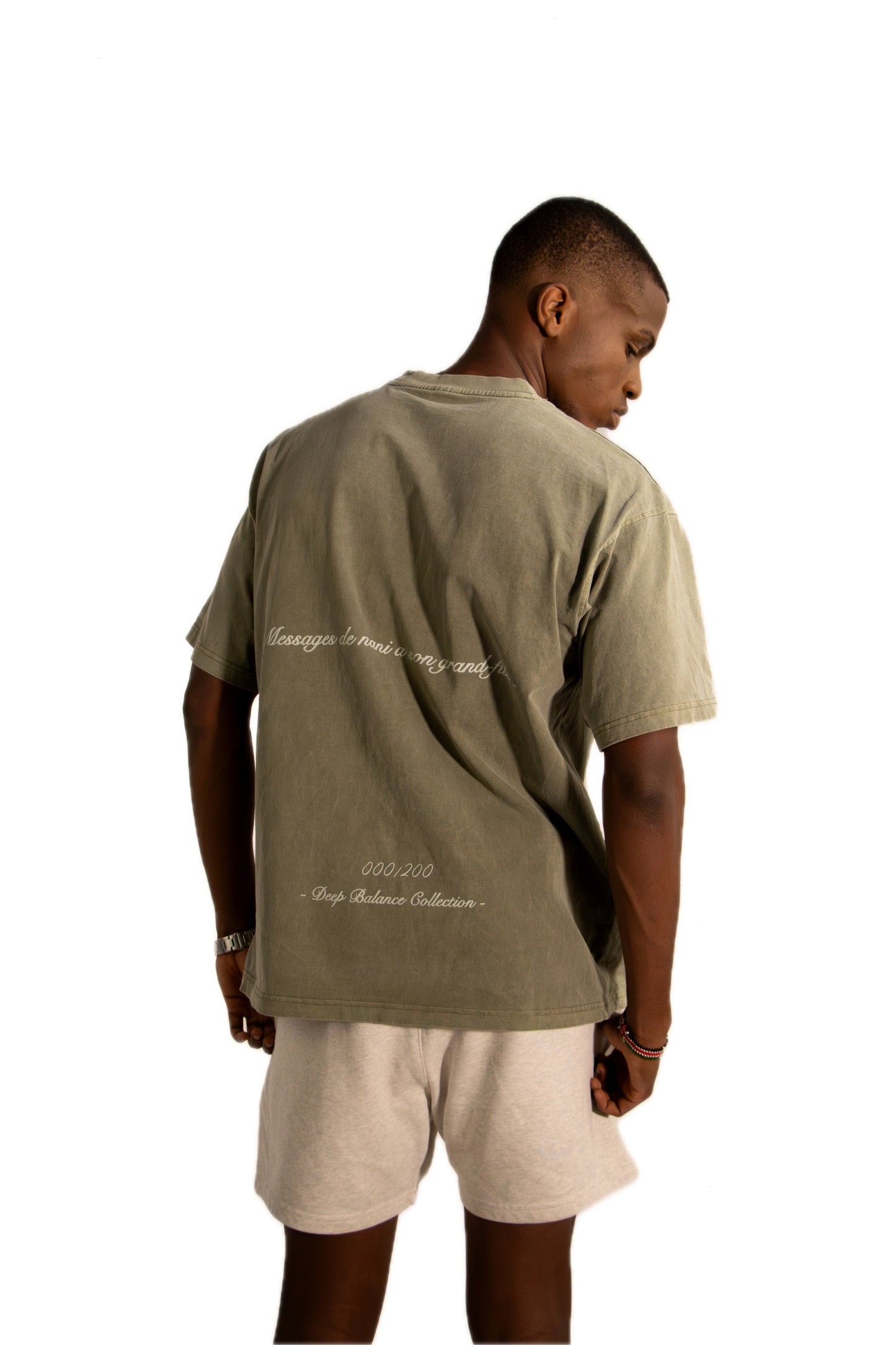 MESSAGES FROM GRANDMA GRAY GREEN TEE - Douf
