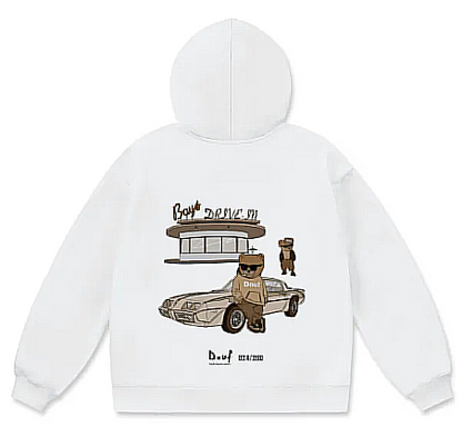 Lucent White 2 "The Day" Hoodie - Douf