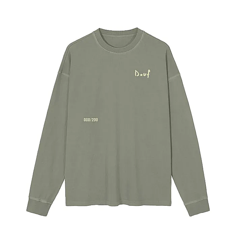 "THE ACT" STONE WASH GREEN TEE - Douf