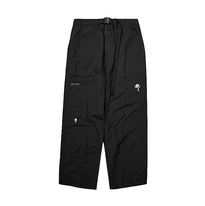 BLACK BAGGY WORK  PANTS - Douf