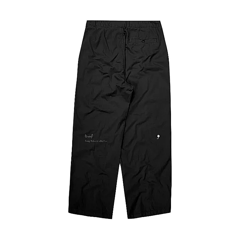 BLACK BAGGY WORK  PANTS - Douf