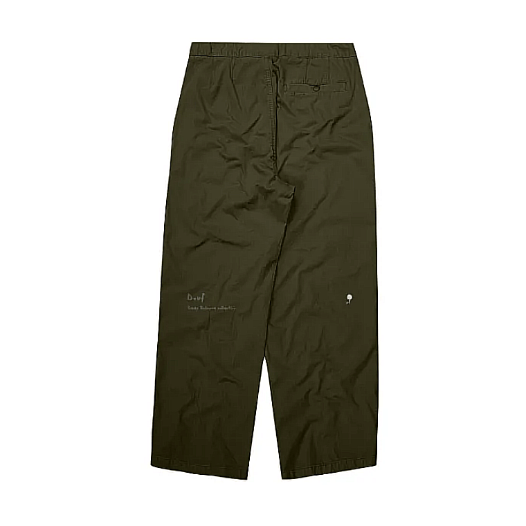 GREEN BAGGY WORK  PANTS - Douf