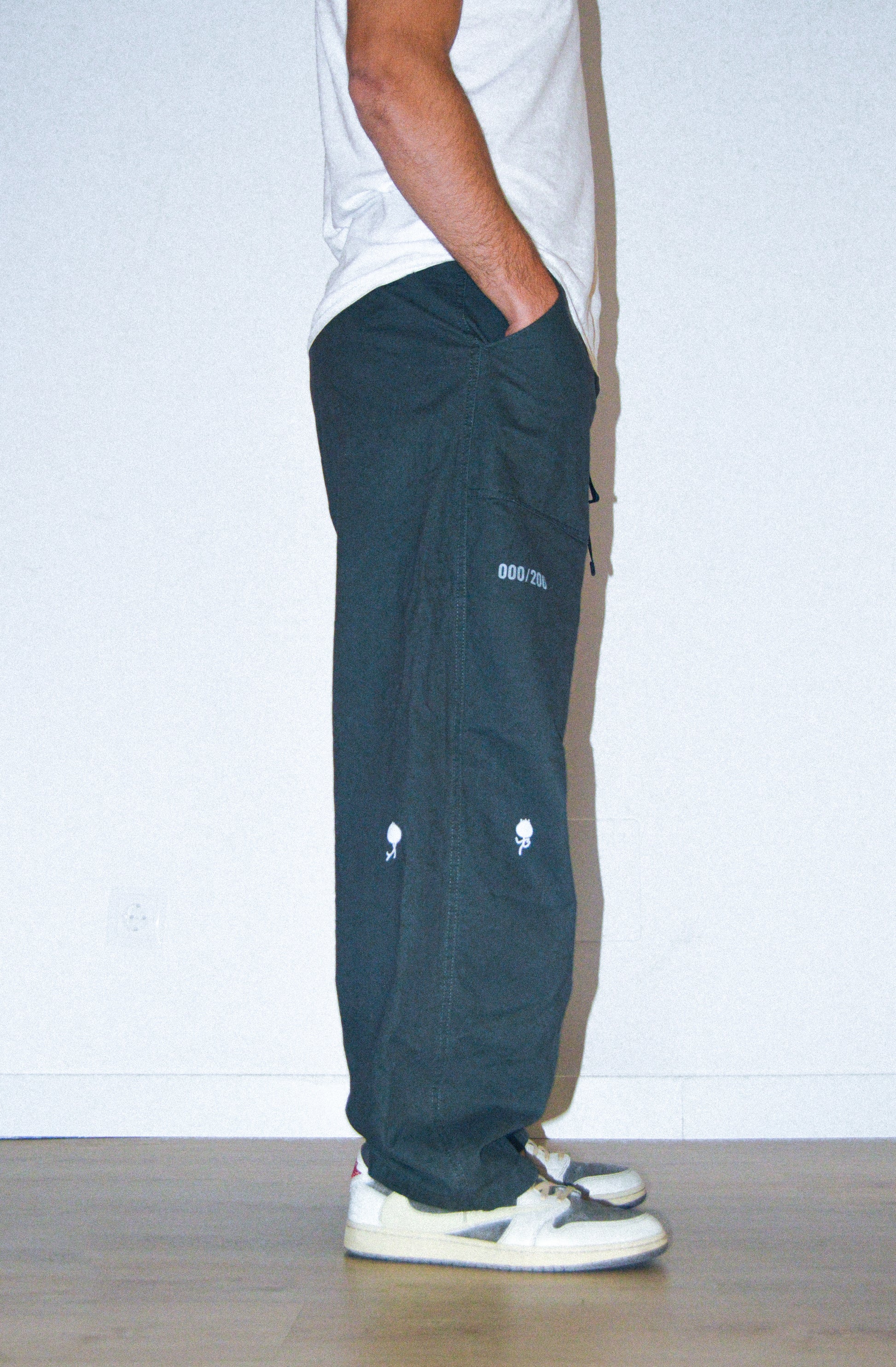 BLACK BAGGY WORK  PANTS - Douf