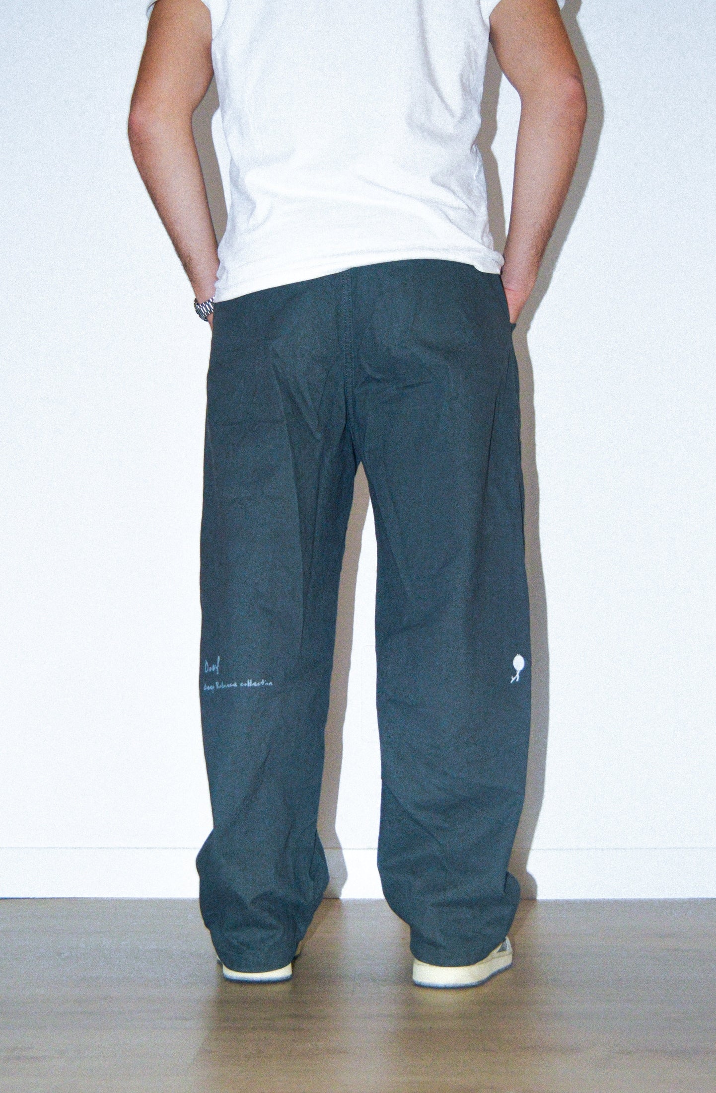 GREEN BAGGY WORK  PANTS - Douf