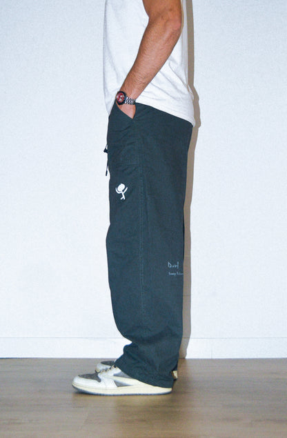 GREEN BAGGY WORK  PANTS - Douf