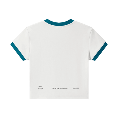 HIGH VIBES CROP-TOP BLUE